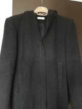 Miss Selfridge Black Ladies Coat With Hood 6