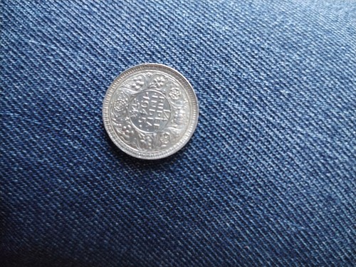 India 1945 silver quarter - silver,