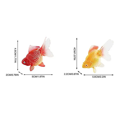 2pcs set gold - fish, toys