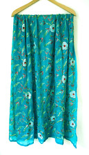 Indian SEQUIN embroidered SILK chiffon SARONG Curtain PANEL - 82" x 43"