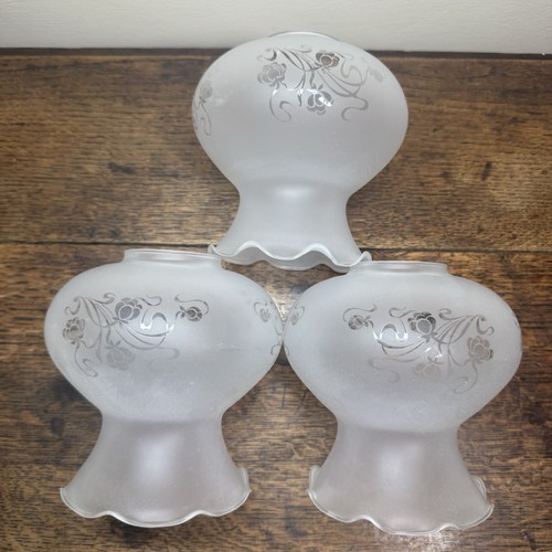 Vintage set frosted glass - of,