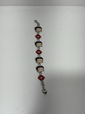 Betty Boop Enamel Silver Link