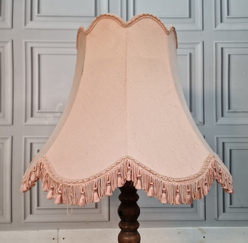 Vintage scalloped lampshade - vintage,