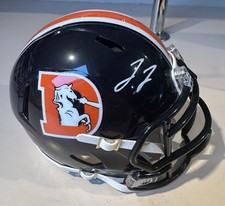Jerry Jeudy Autographed Mini Helmet Denver Broncos JSA Certified NFL
