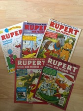 RUPERT THE BEAR COMICS 1993, 5 COMICS INCLUDING FUN TO LEARN RUPERT 1998