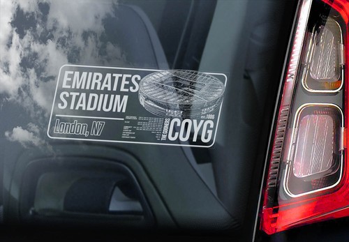 Arsenal car sticker vehicle - arsenal,