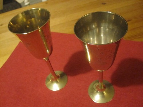 Vintage pair silver plated - of,