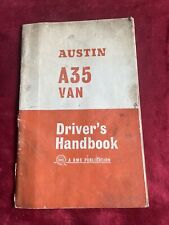 Austin A35 Van Driver’s Handbook 1966