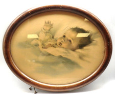 ORIGINAL 1918 " Bessie Pease Gutmann" Print "Awakening " In Oval Frame
