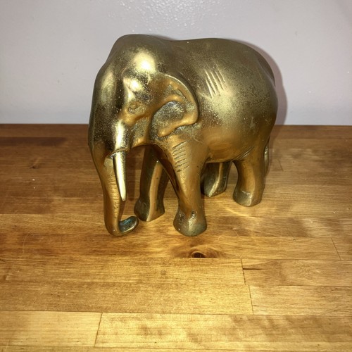 Brass elephant ornament - brass,