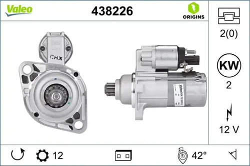 Starter motor anticlockwise - starter,