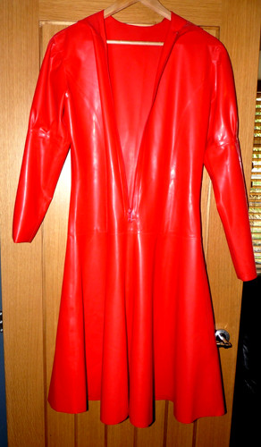 Red latex rubber long - , and