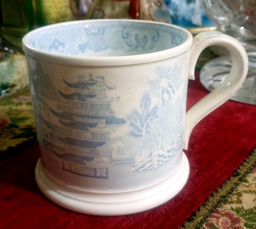 Rare georgian willow pattern - rare,