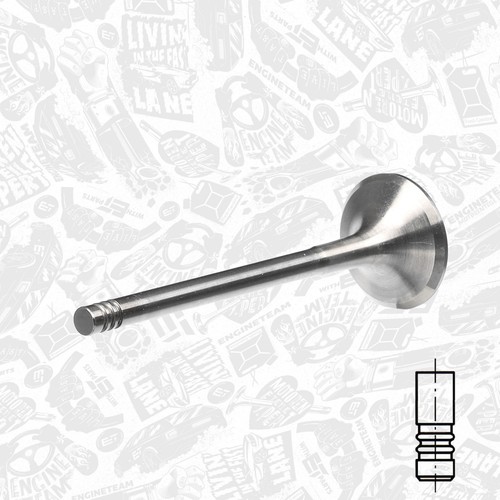 Exhaust valve opel - valve, vauxhall