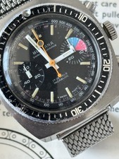 Huntana Lollipop Chronograph 17 Jewel Vintage, Unbreakable Mainspring 7733