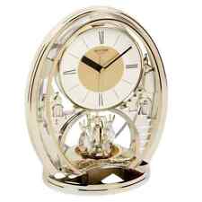 Rhythm Gold Oval Mantel Clock