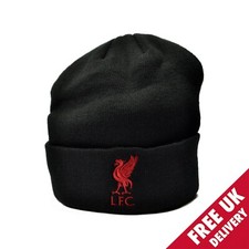 Liverpool FC Official Black Bronx Hat w/Red Crest - Adult One-Size