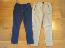 EX COND  2x GIRLS 8-9 yrs GAP Chinos & M&S Crop Jeggings Leggings