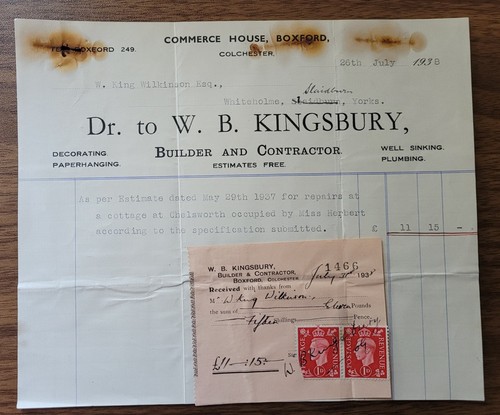 1938 kingsbury builder - b.,