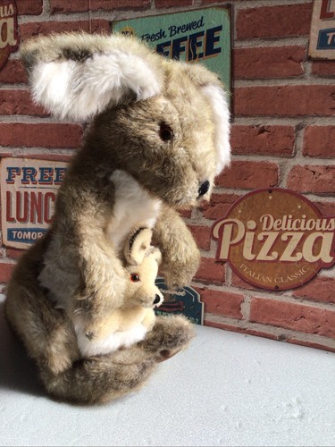 Vintage soft toy kangaroo - vintage, &