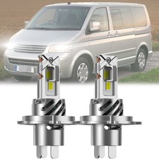 For VW Transporter T4 T5 Led White Xenon 6000k High Low Beam Headlight Bulbs