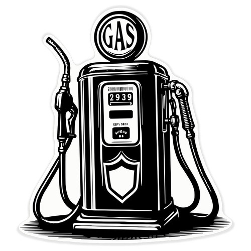 Vintage petrol pump clear - petrol, pump'
