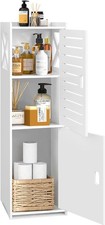 Bathroom Floor Cabinet 3-Tier AUCTION Small Bathroom Storage Cabinet Free Stand