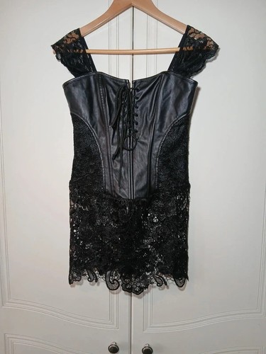 Dreamgirl black faux leather - faux,