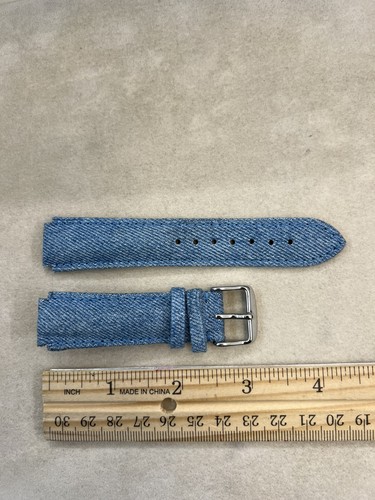 Watch band strap denim genuine - strap,