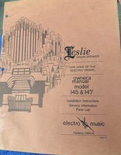 OEM Leslie Organ Speaker 145
