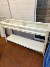 IKEA Liatorp Console Display Table White/Glass, 133X37X75CM