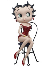 Betty Boop On Chair Red