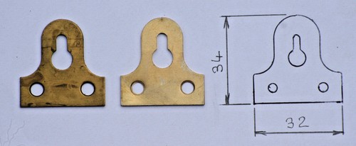 Mirror plates 32mm - mirror,