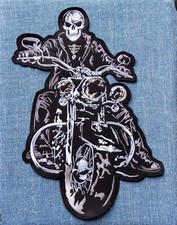 Large SKELETON ON A MOTORBIKE