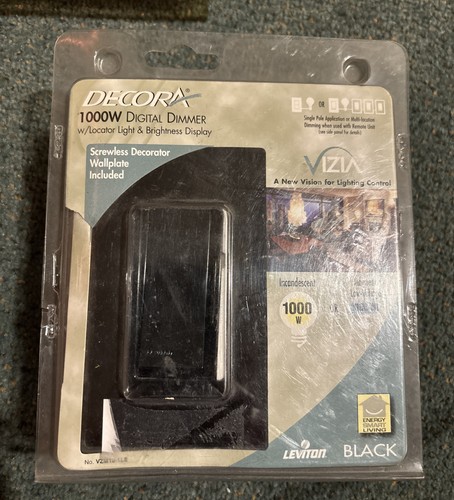 Leviton vzm10 1le - black, vizia