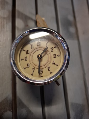 Vintage car dashboard clock - car,