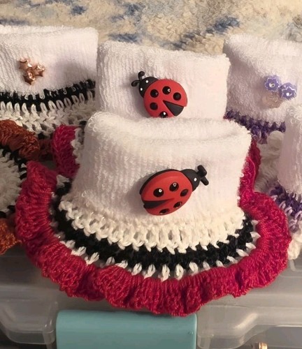 Handmade crochet ladybug baby - handmade,