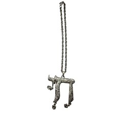 Vtg AJ Silver tone Chai