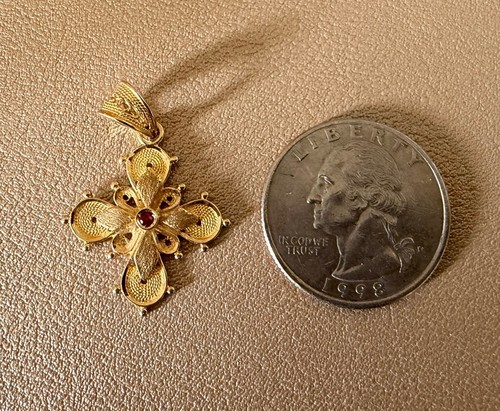 18k gold filigree byzantine - 18k,