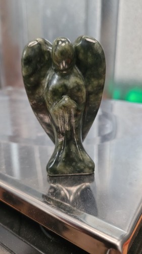 Green jade angel - green, crystal
