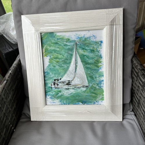Boat from drone painting - from,