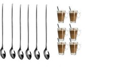 6x Long Stainless Steel