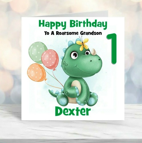 Personalised 1st birthday card - personalised,