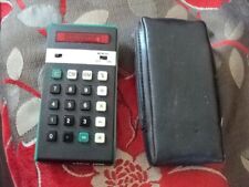 Vintage ELKA 101 Retro 1970s Red LED Numbers Calculator & Case GWO