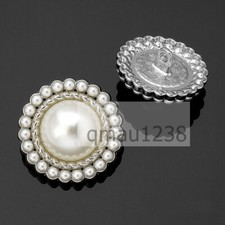 Elegant metal pearl shank - metal,