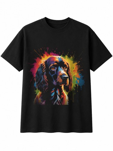 Cocker spaniel splatter - spaniel, art