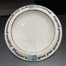 VERY RARE Vintage player's No6 Ashtray CERAMIC GIVE YOU GUARANTEED QUALITY.