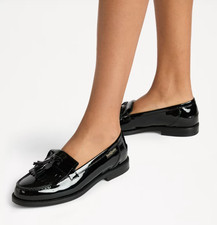 Russell & Bromley Chester Tassel Loafer Black Patent 36.5 UK 3.5 £250