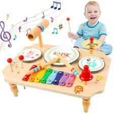 Baby Drum Kit Wooden Toys for