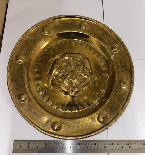 Brass decorative plate dish - decorative,